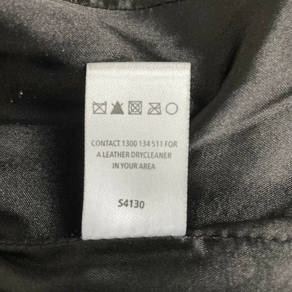 Cue Women's Leather Biker Black Jacket Size 8 A2 - Picture 12 of 12